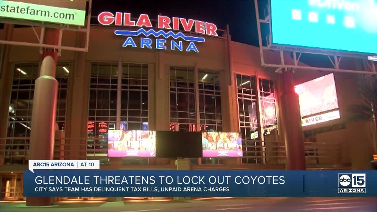 Feud between Glendale and the Coyotes continues as city threatens to lock team out of arena