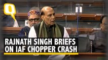 Tri-Service Enquiry Ordered by IAF Into Chopper Crash: Rajnath Singh in Parliament