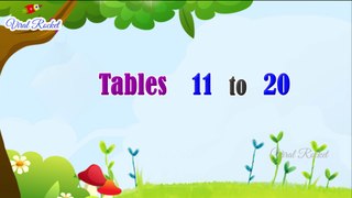 Easy Tables 11 to 20 in English / Learn Multiplication Tables from 11 to 20 / Times Tables / Learn Math / Viral Rocket