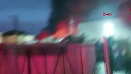 DIŞ CEPHE MALZEMESİ ÜRETEN FABRİKADA YANGIN