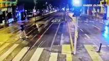 Tramvay yolunda akılalmaz kaza: Saniyelerle ölümden döndü