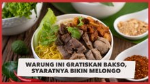 Warung Ini Gratiskan Bakso untuk Pembeli, Syaratnya Bikin Melongo