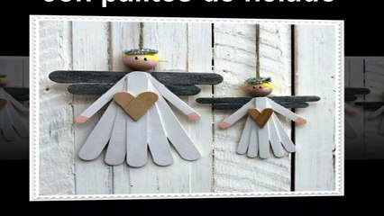 Adornos navideños con palitos de helado