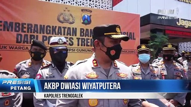 Polres Trenggalek Kirimkan Bantuan Bagi Korban Erupsi Semeru