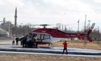 Ambulans helikopter Kovid-19 hastası doktor için havalandı