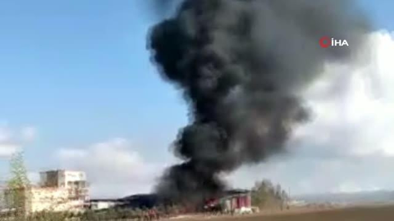 Atık yağ geri dönüşüm fabrikasında patlama