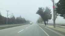 Edirne'de yoğun sis ulaşımı olumsuz etkiledi