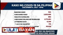 DOH, nakapagtala ng 562 na bagong mga kaso ng COVID-19 ngayong araw