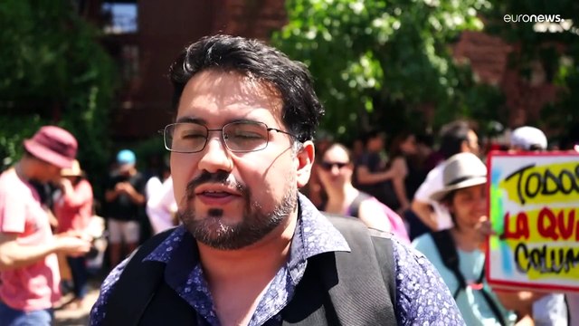 En Chile cientos de manifestantes protestan en contra de las vacunas y el pase de movilidad