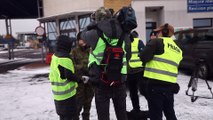La troupe di Euronews al confine polacco