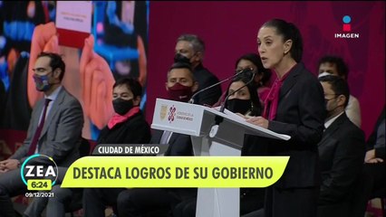 Claudia Sheinbaum destaca los logros de su gobierno