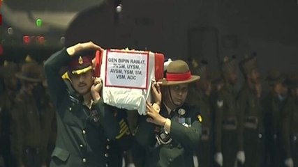 Mortal remains of General Bipin Rawat, 12 others arrive in Delhi