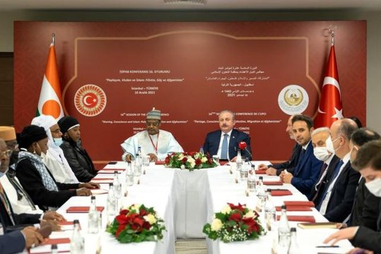 TBMM Başkanı Mustafa Şentop Nijer Ulusal Meclis Başkanı Seini Ouamaru ve parlamento heyeti üyeleriyle görüştü