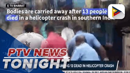 India Defense chief among 13 dead in helicopter crash; New Zealand to ban sale of tobacco to next generations; Police rescue dog from frozen reservoir as cold front hits Spain | via Meg Luna