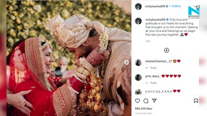 Vicky Kaushal and Katrina Kaif share wedding pics, give glimpse of Fairytale ceremony