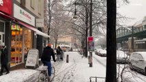 Schnee in Berlin: Achtung, Glatteis!