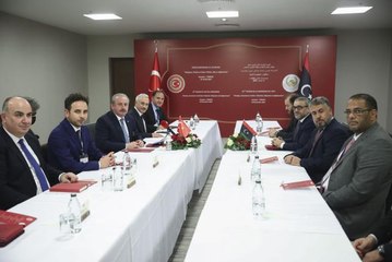 TBMM Başkanı Şentop, Libya Yüksek Devlet Konseyi Başkanı Elmeshri'yle görüştü