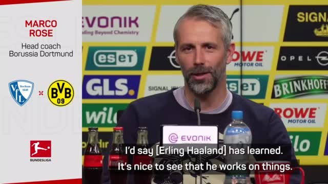 Rose hails Haaland for his relentless quest to improve