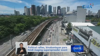 Political rallies, binabantayan para hindi maging superspreader event | Saksi