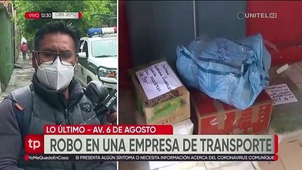 Roban dinero, encomiendas y celulares de una empresa de transporte en La Paz