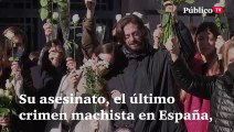 Rosas blancas por Cristina, última víctima de violencia machista en València