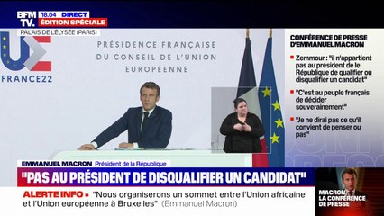 Emmanuel Macron: "Je suis fier d'être Européen quand je regarde la crise sanitaire, parce que nous nous sommes battus"