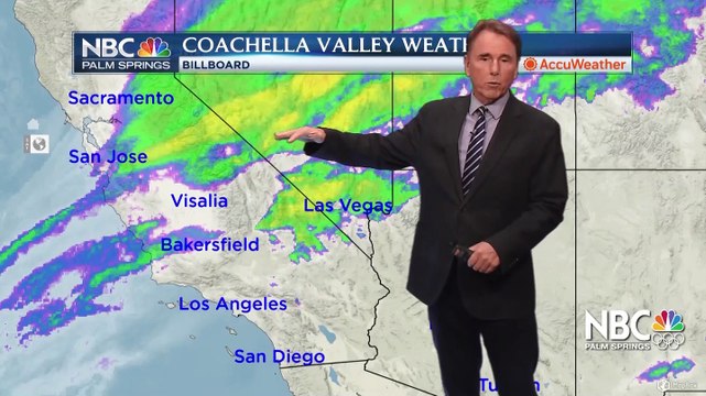 Another Chance of SoCal Rain Thursday! A front will provide precipitation and cooler temps tomorrow. Like yesterday, the Coachella Valley will see hit and miss scattered light showers with heavier rain to our West. Here's a look at timing (NAM) and amount