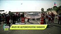 Miles de automovilistas se quedan varados en la México-Pachuca