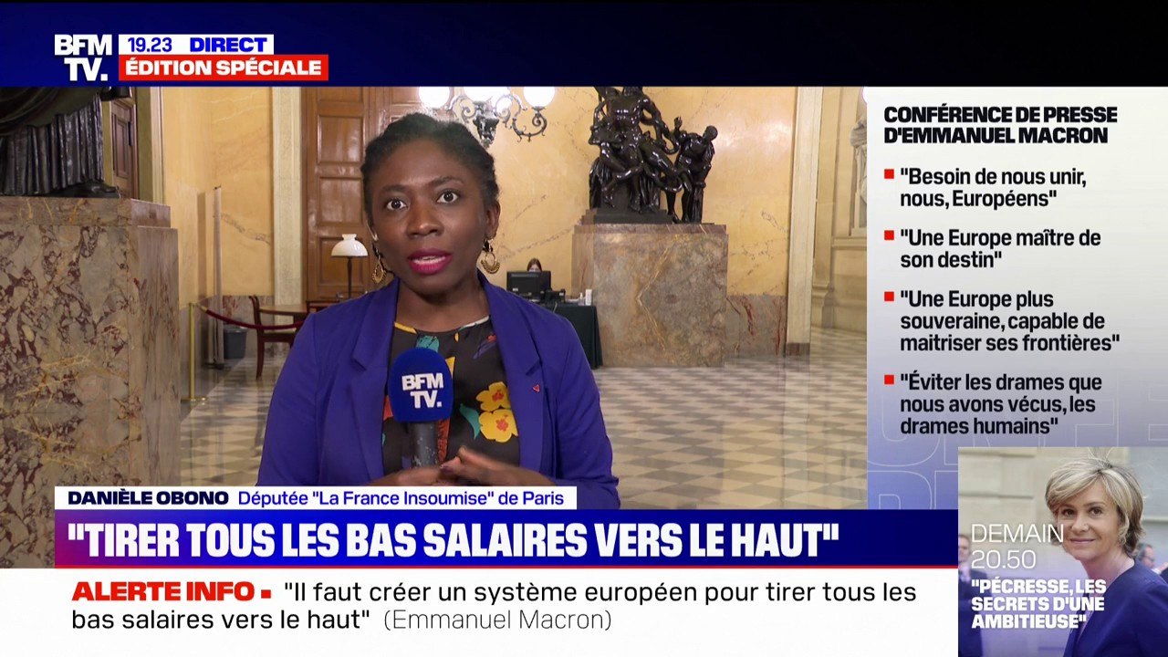 Danièle Obono à propos du discours d'Emmanuel Macron: "C'est un exercice de communication pour prétendre faire ce qu'il ne fait pas"