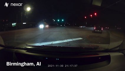 Dashcam Captures Falling Space Debris