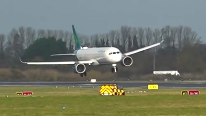 Pilot who was able to land this plane safely in high winds deserves an award