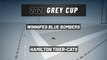 2021 Grey Cup: Winnipeg Blue Bombers Vs. Hamilton Tiger-Cats Odds