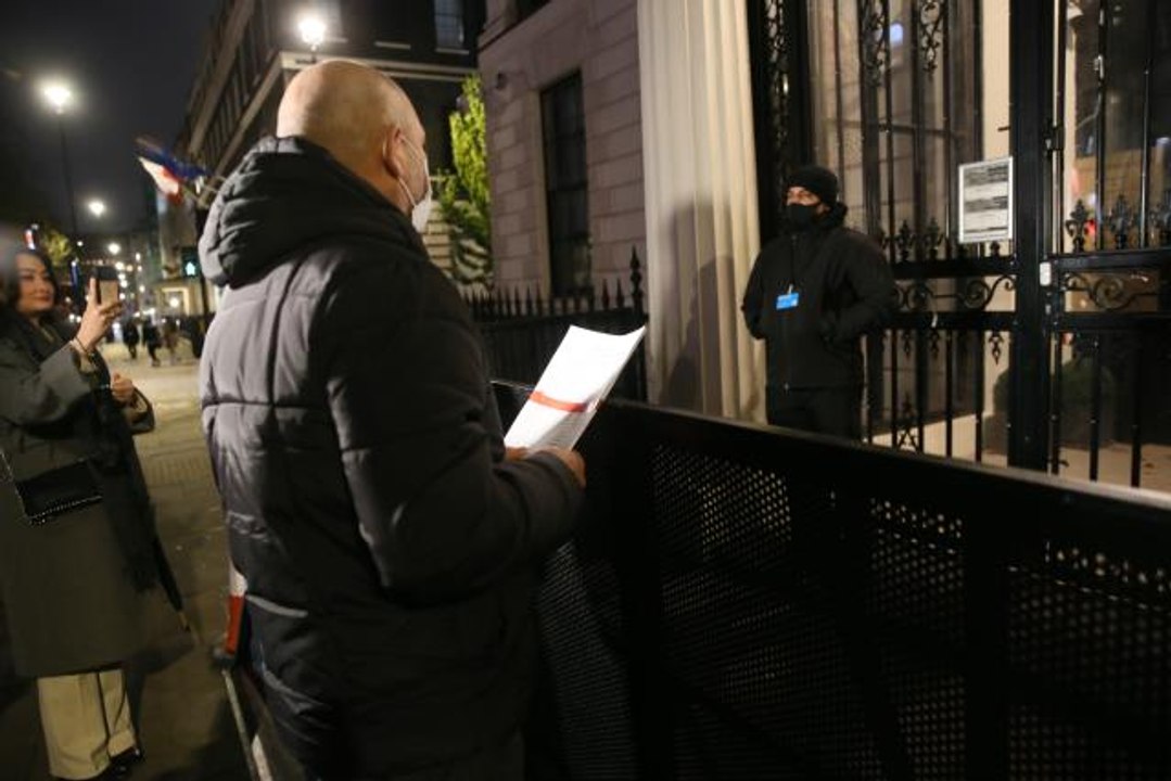 Çin'e soykırım protestosu