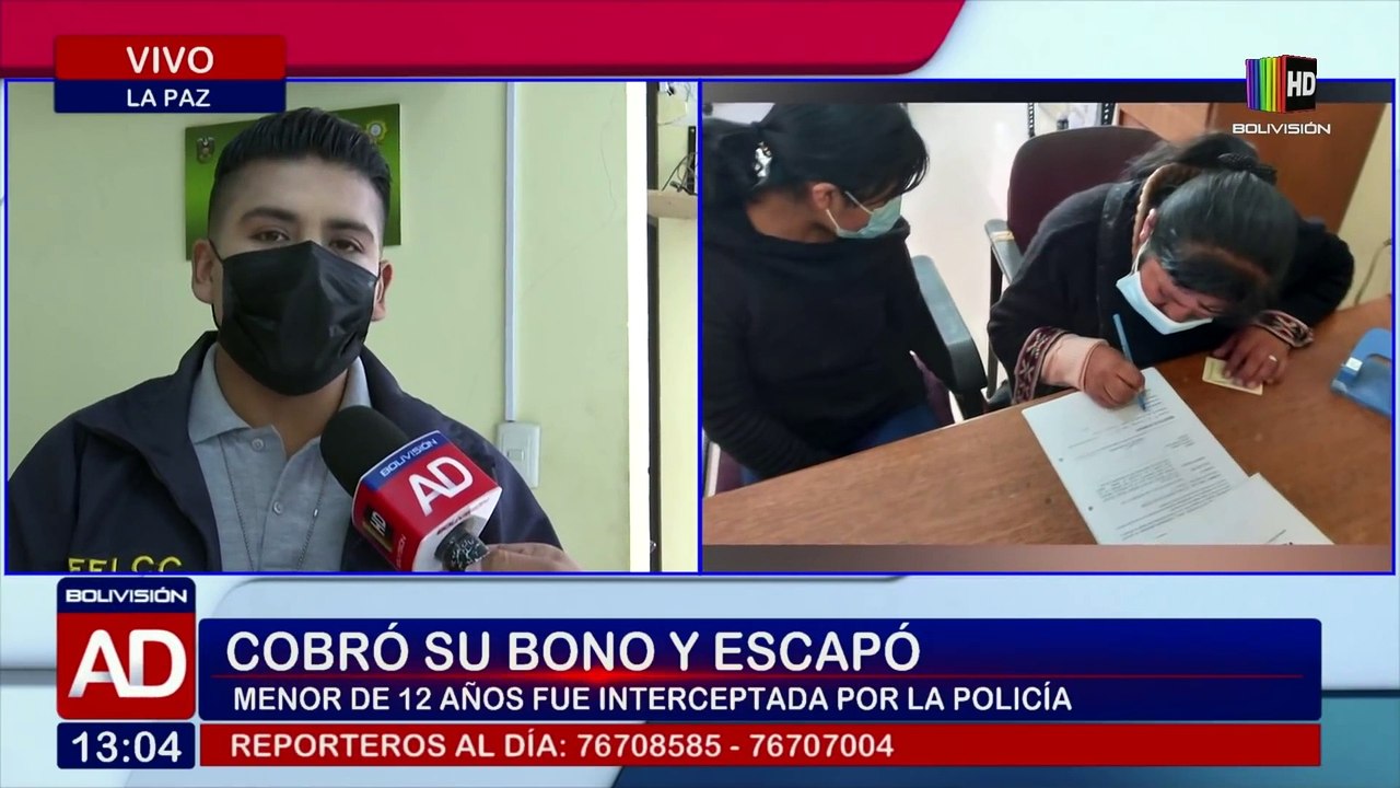 La Paz: Adolescente utilizó su bono estudiantil para escapar de casa