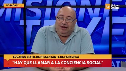 "Hay que llamar a la conciencia social"