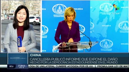 Cancillería de China publica informe sobre efectos dañinos de la democracia de EE.UU.