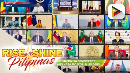 Pres. Duterte, lumahok sa Democracy Summit kasama ang nasa 100 world leaders