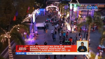 Mga stranded na OFW sa ibang bansa, target mapauwi ng pamahalaan bago mag-Dec. 25 | UB