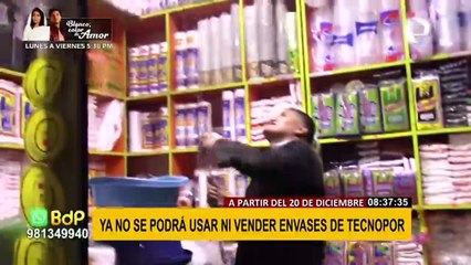 Envases de tecnopor estarán prohibidos a partir del 20 de diciembre