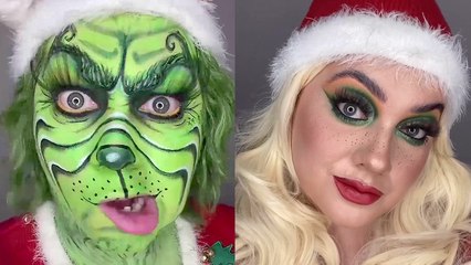 'Makeup Artist/Shapeshifter Becomes The Grinch for Christmas'