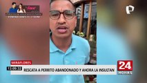 Miraflores: denuncian a dueño de barbería por abandonar a perrito e insultar a rescatista