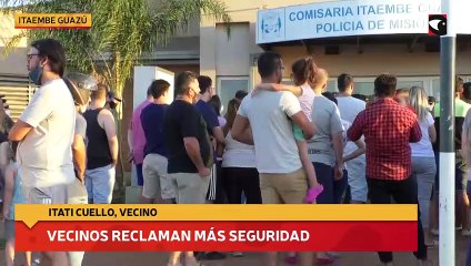 Vecinos reclaman más seguridad