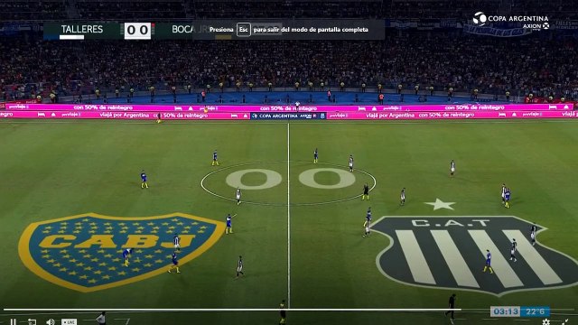 Copa Argentina 2021: Talleres 0 (4) - 0 (5) Boca Jrs (2do Tiempo)