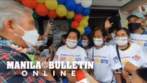 Vice Presidential Aspirant Senator Tito Sotto meets his supporters in his headquarters in Cebu City