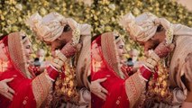 Katrina और Vicky Kaushal ने शाही अंदाज में एक दूसरे को पहनाई वरमाला, Photo हुई Viral | FilmiBeat