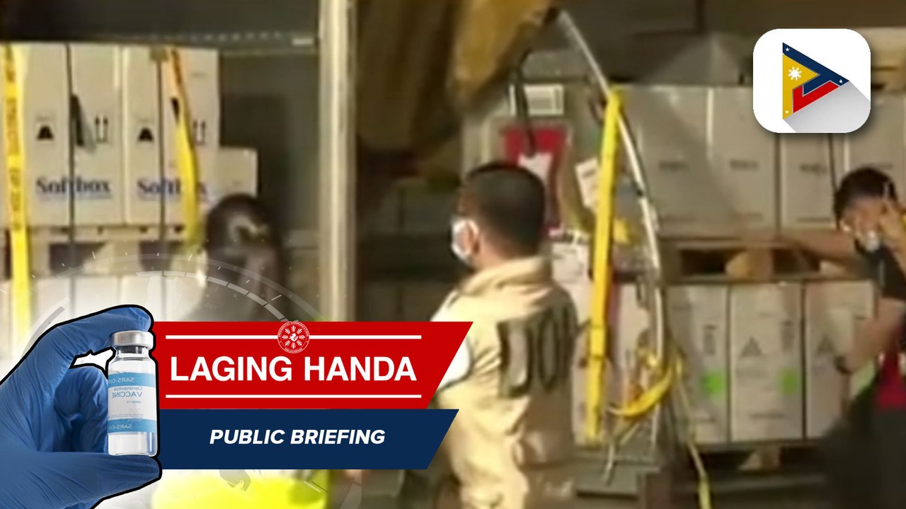 Pagdating ng supply ng mga bakuna kontra COVID-19, patuloy; publiko, hinikayat na makiisa sa vaccination drive ng pamahalaan