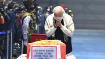 Watch: PM Modi pays tribute to CDS Bipin Rawat