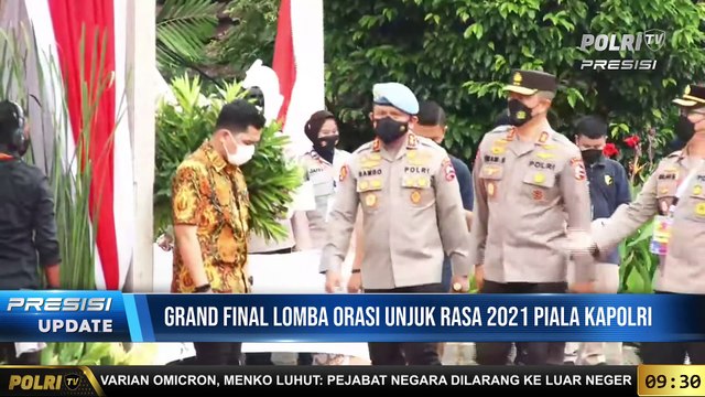 Kapolri Membuka Grand Final Lomba Orasi Unjuk Rasa 2021 Piala Kapolri