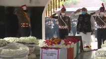 Video: Rajnath singh pays tribute to Brigadier LS Lidder