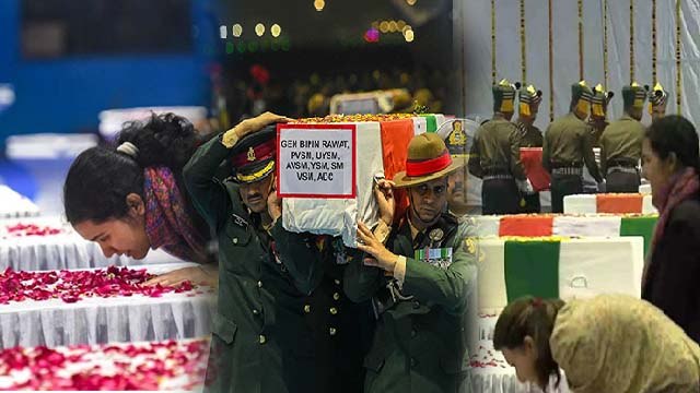 CDS General Bipin Rawat और Wife Madhulika के Last Rites पर Daughters की हालत रूला देगी | Boldsky